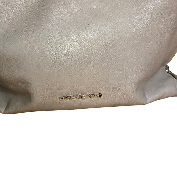 Michael Michael Kors Devon Shoulder Tan Tote Purse Shoulder Bag Excellent - Picture 8 of 9